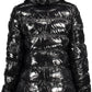 Black Polyester Women Jacket