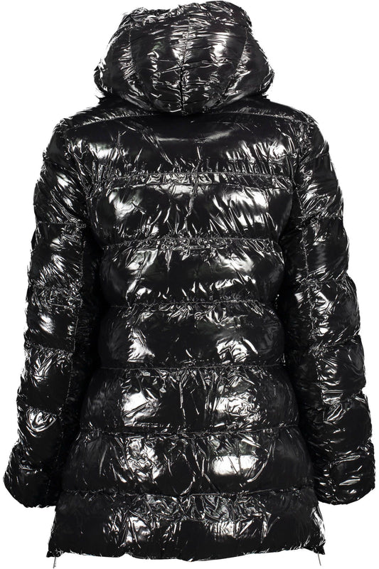 Black Polyester Women Jacket