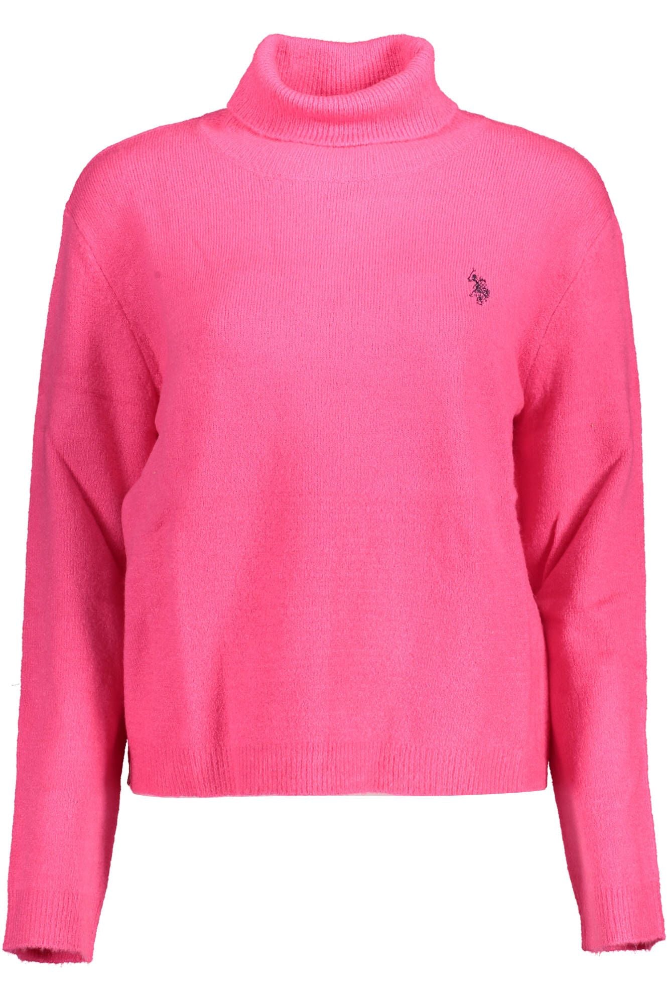 Pink Acrylic Women Sweater