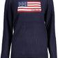 Blue Acrylic Women Sweater