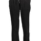 Black Cotton Women Trouser