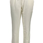 White Cotton Women Sports Trouser