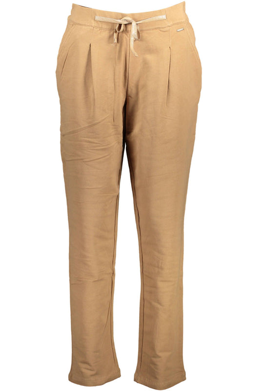 Brown Cotton Women Sports Trouser