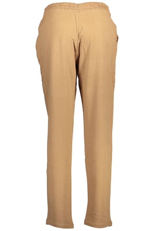 Brown Cotton Women Sports Trouser