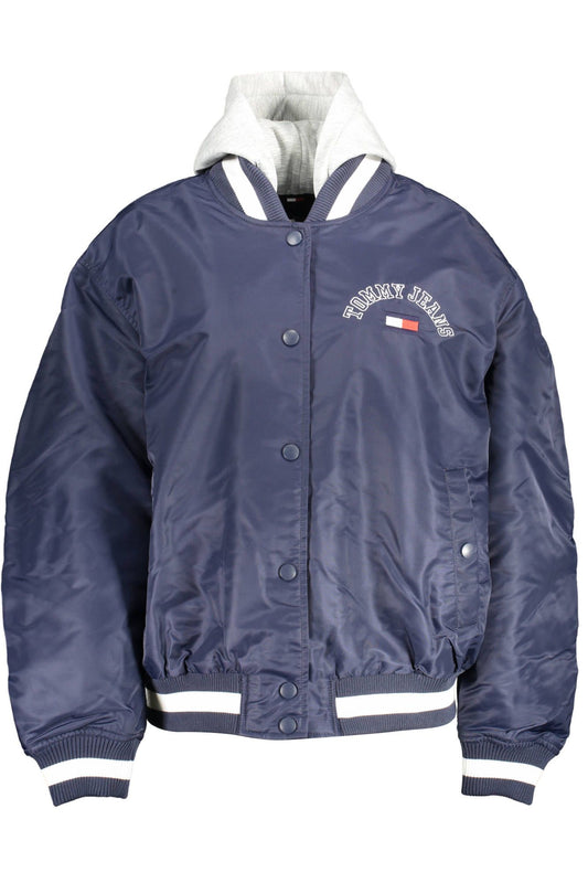 Blue Polyamide Women Jacket