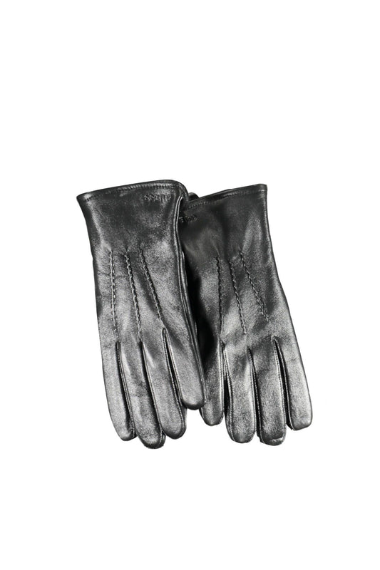 Black Leather Men Glove