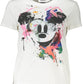 White Cotton Women T-Shirt