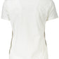 White Cotton Women T-Shirt