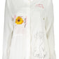 White Viscose Women Shirt