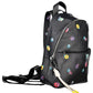 Black Polyurethane Women Backpack