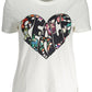 Elegant White Tee with Exclusive Applique Detail