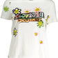 White Cotton Women T-Shirt