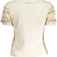 White Cotton Women T-Shirt