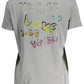 Chic Gray Printed Short Sleeve Tee