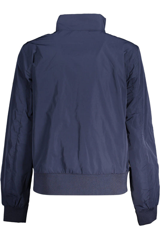 Blue Polyester Women Jacket