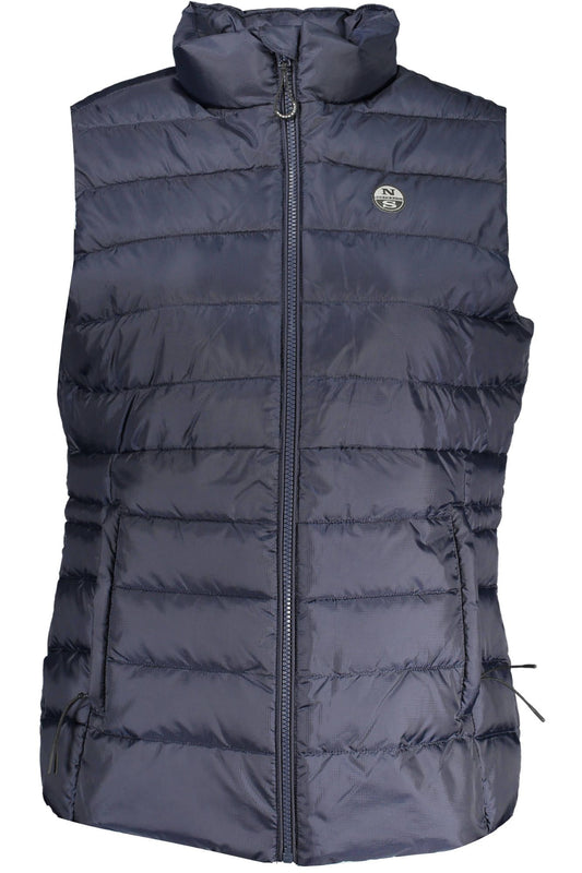 Blue Polyester Women Jacket