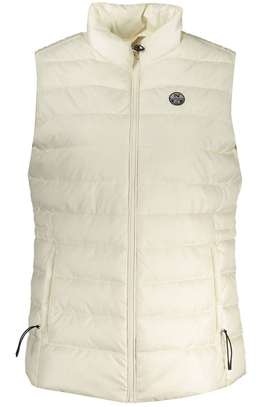 White Polyester Women Jacket
