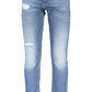 Blue Cotton Men Slim Jean