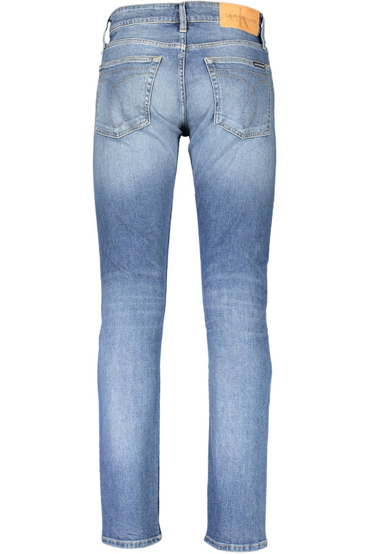Blue Cotton Men Slim Jean