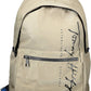 Beige Polyester Men Backpack