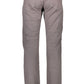 Gray Cotton Men Trouser