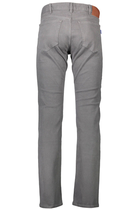 Gray Cotton Mens Trousers