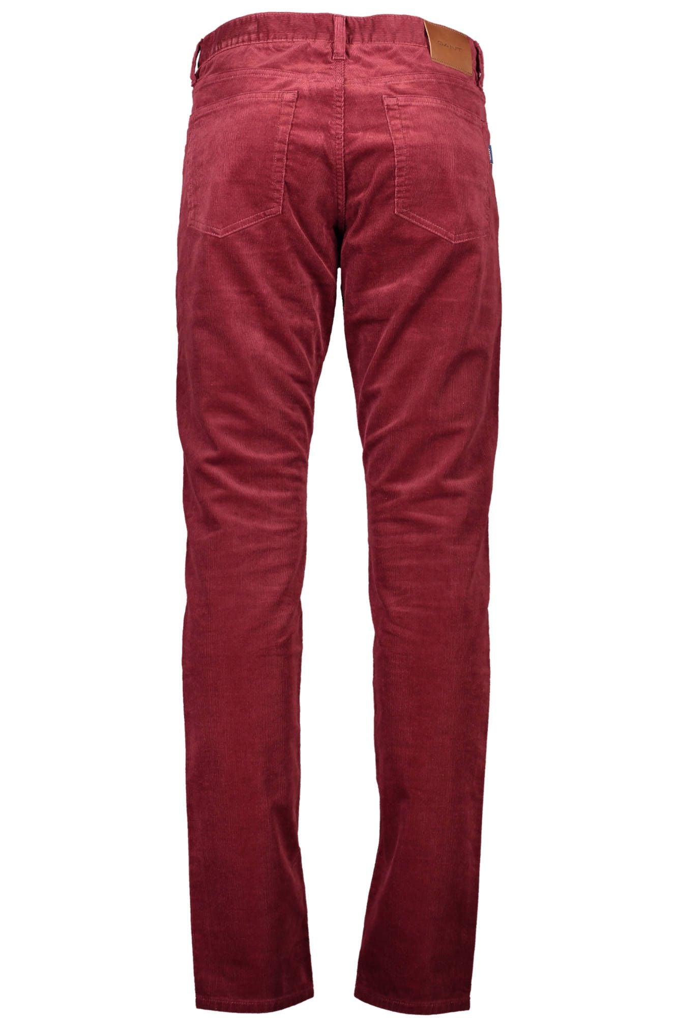 Red Cotton Men Pant