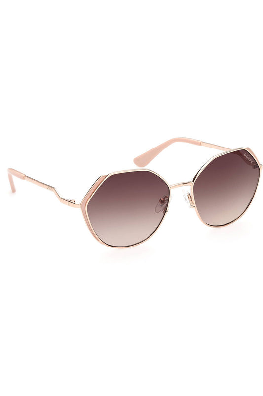 Pink Metal Women Sunglass