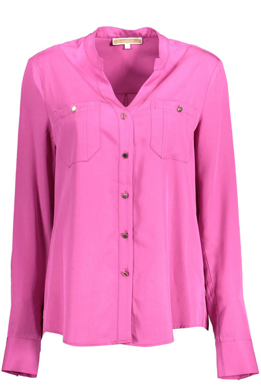 Pink Lyocell Women Shirt