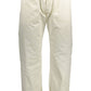 White Cotton Men's Trouser