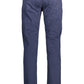 Blue Cotton Men Pant