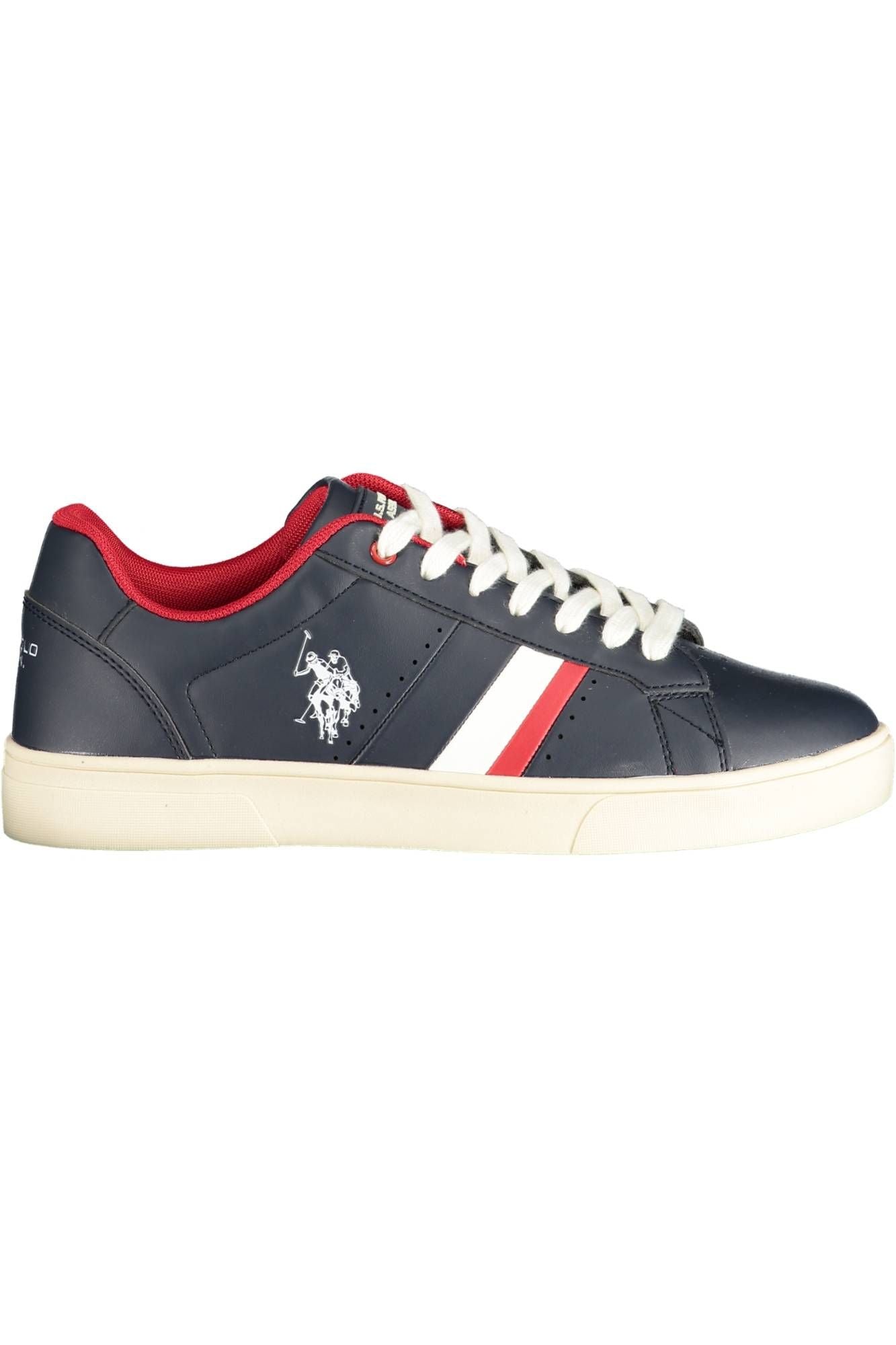 Blue Eco Leather Men Sneaker