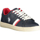 Blue Eco Leather Men Sneaker