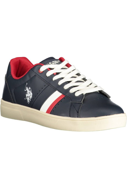 Blue Eco Leather Men Sneaker
