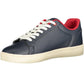 Blue Eco Leather Men Sneaker