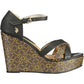 Black Eco Suede Women Sandal