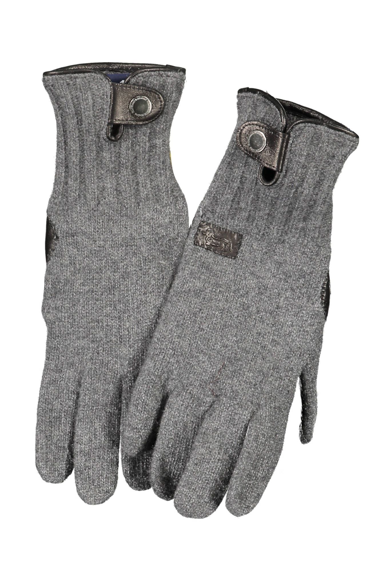 Gray Wool Men Glove