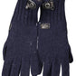 Blue Wool Men Glove