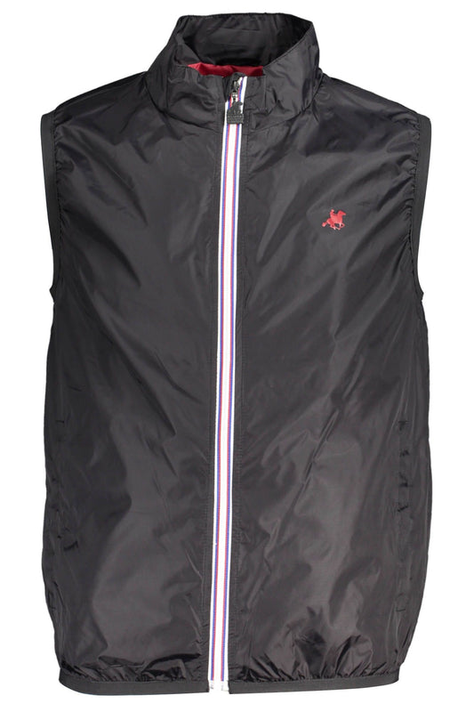 Black Nylon Men Jacket