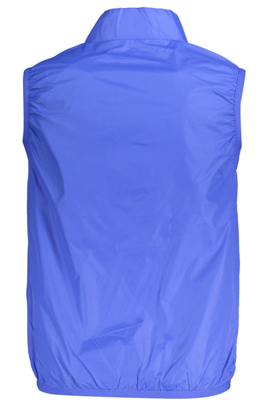 Blue Nylon Men Jacket