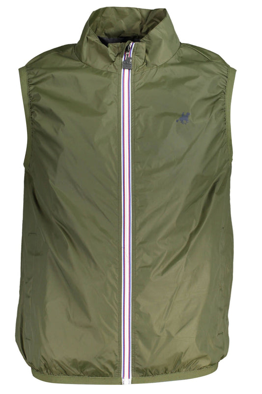 Green Nylon Men Jacket