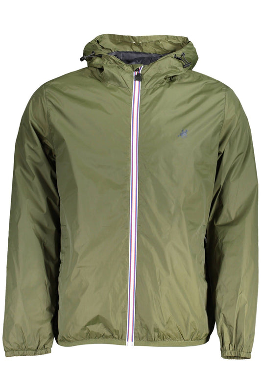 Green Nylon Men Jacket