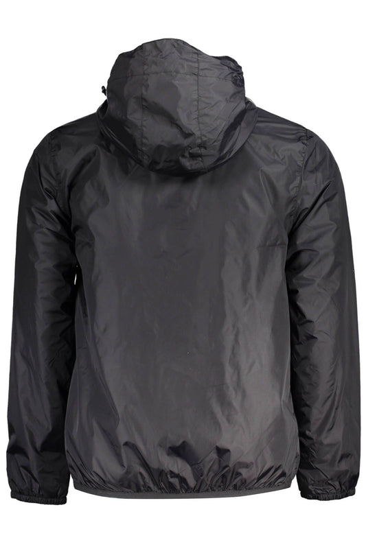 Black Nylon Men Jacket