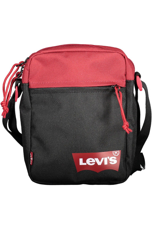 Black Polyester Men Shoulder Bag