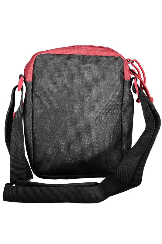 Black Polyester Men Shoulder Bag