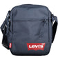 Blue Polyester Men Shoulder Bag