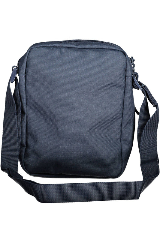 Blue Polyester Men Shoulder Bag