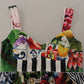 Elegant Patchwork Mini Dress in Vibrant Multicolor