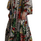 Multicolor Patchwork Kaftan Dress