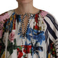 Multicolor Patchwork Kaftan Dress